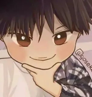 👈 cf313202 @gosekk Anime, Garçon, Mignon, Art, Personnage telegram sticker