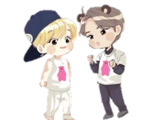 😊 d2f83768 Cartoon, Anime, Illustration, Chibi, Mignon, Personnages telegram sticker