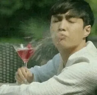 😱 2ca52a9f Пить, Коктейль, Плевать, Смешно, Мем telegram sticker