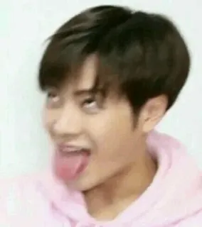 😎 b09dfa6f смешное лицо, глупый, мем, выражение, азиатский, дурацкий, язык, безумный telegram sticker