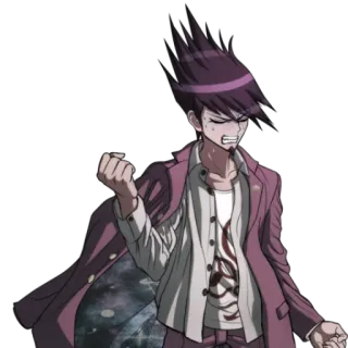 😞 53ea3481 Kaito Momota Danganronpa V3: Killing Harmony อนิเมะ, เกม, ดันกันรอนปะ, ไคโตะ โมโมตะ, ตัวละคร telegram sticker