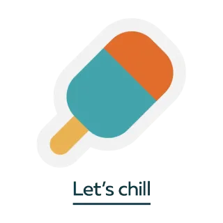 🍡 0c290fc7 Let's chill kem que, kem, thư giãn, xả hơi, mùa hè, đồ ăn vặt telegram sticker