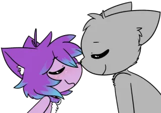 🐽 4148f099 จูบ, สัตว์, การ์ตูน, น่ารัก, รัก, ความรัก telegram sticker