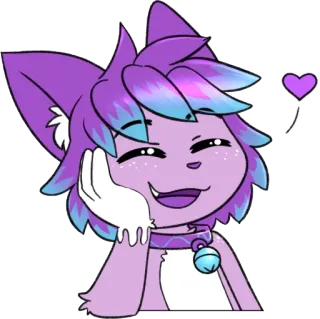 ☺️ aa4e74eb แมว, อนิเมะ, น่ารัก, หัวใจ, เฟอร์รี่, ยิ้ม telegram sticker