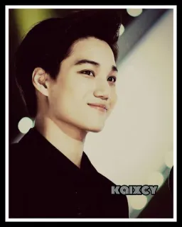 😊 badab69f KAIXCY uomo, sorriso, bello, ritratto telegram sticker