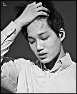 🌑 01be160a homem, retrato, preto e branco, pessoa, rosto, monocromático whatsapp sticker