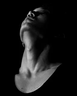 🌑 56a74867 @prid.eto pessoa, pescoço, rosto, preto e branco, retrato, queixo, cabeça, ombro whatsapp sticker