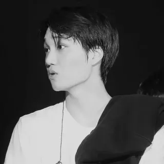 🌑 61e57a2b homem, masculino, Kpop, cantor, artista, celebridade, retrato, Kai whatsapp sticker