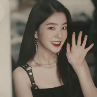 🙋‍♀ 1f3af484 mujer, persona, sonrisa, pelo negro, femenina, coreana whatsapp sticker