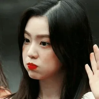 😗 a62418af mujer, K-pop, asiática, cara, retrato whatsapp sticker