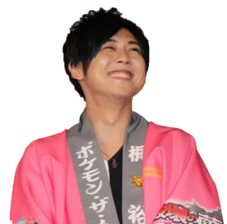 👦 bc109a5a ポケモン・ザ・ мужчина, улыбается, розовый, Покемон, событие whatsapp sticker