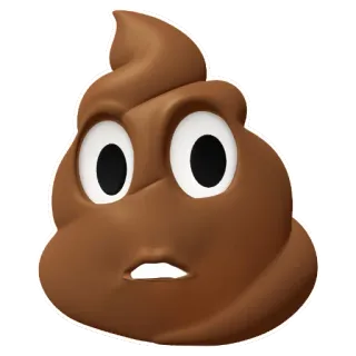 💩 661ae645 อิโมจิอึ, อิโมจิ, กองอึ, สีน้ำตาล, การ์ตูน telegram sticker