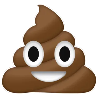 💩 8d782c65 อึ, อิโมจิ, สีน้ำตาล, กอง, การ์ตูน telegram sticker