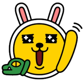 ✋ 4d4dfc43 อีโมจิ, กระต่าย, สัตว์, สติกเกอร์, การ์ตูน, งู whatsapp sticker