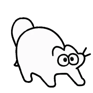 ☁️ 1542fc0d 浣熊, 动物, 卡通, 白色, 黑色, 眼睛 telegram sticker