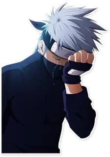 😭 252ae884 Kakashi Hatake Naruto 애니메이션, 만화, 카카시, 나루토, 캐릭터, 슬픈, 우는 telegram sticker