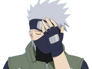 🤦‍♂ 2e1d7505 Kakashi Hatake Naruto 애니메이션, 카카시, 나루토, 닌자, 캐릭터, 만화 telegram sticker