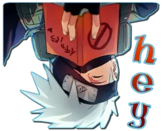 🙃 a9219268 Kakashi Hatake Naruto hey 애니메이션, 카카시, 만화, 닌자, 캐릭터, 책 telegram sticker