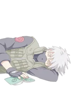 😴 d991306c Kakashi Naruto 애니메이션, 만화, 카카시 하타케, 나루토, 수면 telegram sticker