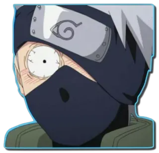 😱 f26161eb Kakashi Naruto 카카시, 나루토, 애니메이션, 스티커, 웃긴, 충격 telegram sticker