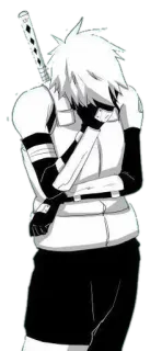 😣 f2901c9d Kakashi Naruto 애니메이션, 만화, 카카시, 나루토, 슬픈 telegram sticker