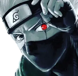 😒 f52455c5 Kakashi Hatake Naruto 카카시, 나루토, 애니메이션, 만화, 닌자, 사륜안, 캐릭터, 일러스트 telegram sticker