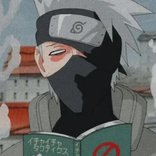 🖤 1f8e7d56 Kakashi Hatake Naruto イチャイチャタクティクス Anime, Kakashi, Naruto, Ninja, Boek, Pervers telegram sticker