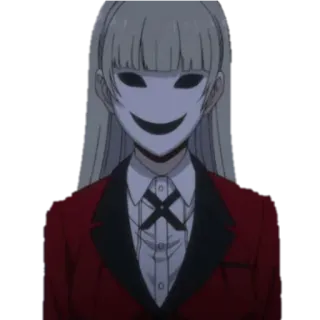 😶 9226f028 애니메이션, 마스크, 빨간색, 검은색, 캐릭터 telegram sticker