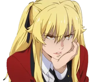 ``~ Kakegurui " by:@Grand_Blue ←mo®e sti©k whatsapp stickers
