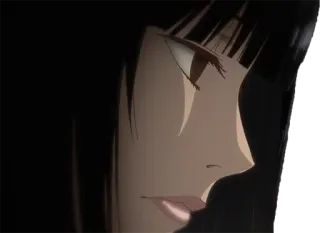 😑 bd8455ae Anime, Mulher, Retrato, Ilustração telegram sticker