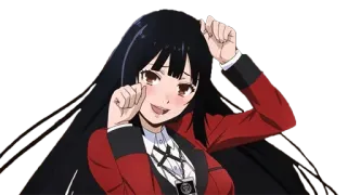 😺 cf8a3e47 Yumeko Jabami Kakegurui Anime, Kakegurui, Yumeko Jabami, Mangá, Apostas, Personagem telegram sticker