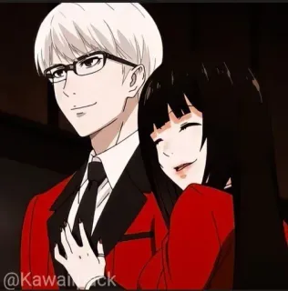 🥢 80ad24fe @Kawaiick Anime, Pareja, Dibujos animados, Kawaii whatsapp sticker