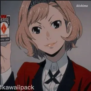 🥢 b360ae83 Anime, Mujer, Carta, Juego, Naipes whatsapp sticker