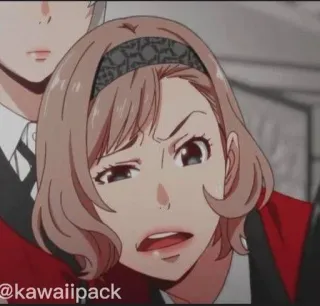 🥢 d11fc0ec @kawaiipack anime, dibujos animados, mujer, chica, pelo, cara whatsapp sticker