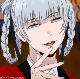 🥢 ff7a07ae Mary Saotome Kakegurui Anime, Manga, Mary Saotome, Kakegurui, Personaggio, Arte whatsapp sticker