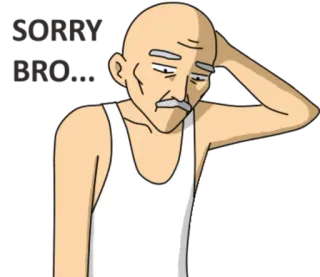 👴 f6214f62 Damn 
Bro... Cartone animato, Uomo, Triste, Pensando, Accidenti telegram sticker