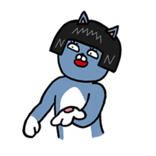 😃 c46659b9 gato, dibujos animados, animal, divertido, lindo telegram sticker