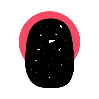 💕 6547739c luar angkasa, abstrak, minimalis, bintang, oval, merah, hitam, galaksi telegram sticker