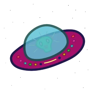 👾 702a2403 ufo, alien, piring terbang, luar angkasa, bintang, angkasa luar telegram sticker