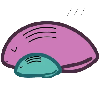 💤 b6dd1a70 ZZZ tidur, mengantuk, bantal, zzz, tidur siang telegram sticker
