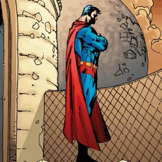 💎 ef4c6550 Superman super-herói, DC Comics, história em quadrinhos, Man of Steel, Krypton whatsapp sticker