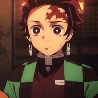 ⚔ 7db02387 Tanjiro Kamado Demon Slayer Anime, Demon Slayer, Tanjiro, Tanjiro Kamado, Manga, Personnage, Dessin animé whatsapp sticker