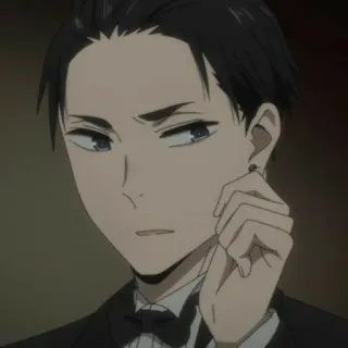 💵 4819241f Anime, Charakter, Porträt, Mann, Festliche Kleidung telegram sticker