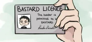 💵 572a27d5 Kambe Daisuke BASTARD LICENCE
The holder is permitted to be a BASTARD
Kambe Daisuke Anime, Lizenz, Mistkerl, Charakter, Lustig, Meme, ID telegram sticker