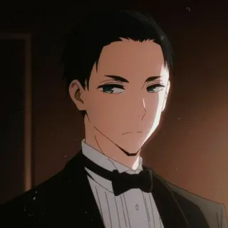 💵 9d78631c Anime, Mann, Smoking, Formal, Charakter, Porträt telegram sticker