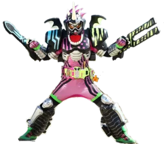 😧 49ac8e4d anime, character, armor, helmet, weapon whatsapp sticker