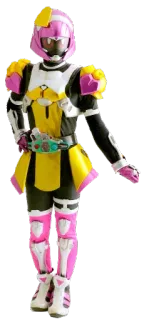 😘 7f10463b anime, manga, character, pink, yellow, armor whatsapp sticker