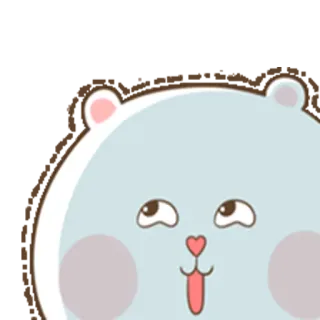 🌚 ab3b1d1e animal, ours, dessin animé, mignon, autocollant whatsapp sticker