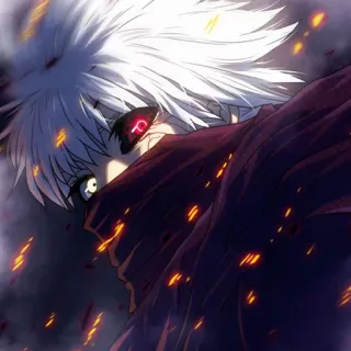 😒 03fa8596 Ken Kaneki Tokyo Ghoul Anime, Tokyo Ghoul, Ken Kaneki, Ghoul, Fantasi, Gelap, Horor telegram sticker