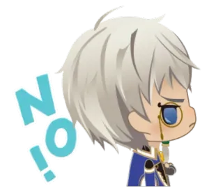😠 4802823e NO! 不, 动漫, 漫画, 贴纸, 反对, 拒绝 telegram sticker